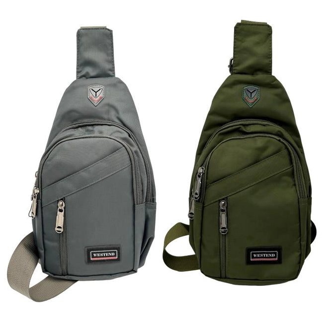 CROSS BODY SLING BAG ASSORTED 11.5 X 6 X 3 IN NYLON