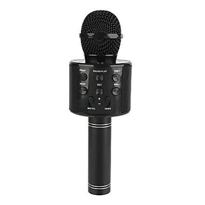 BLACK KARAOKE MICROPHONE 10 X 3 X 3 IN