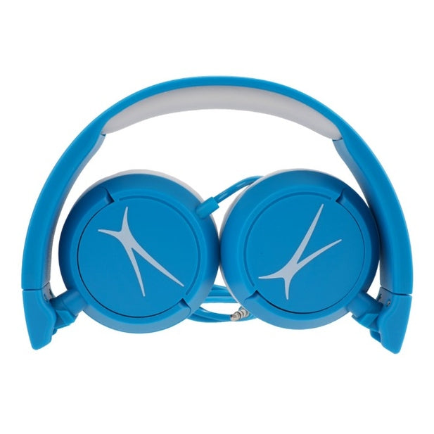 BLUE CORDED HEADPHONES KID SAFE AGES 3-5