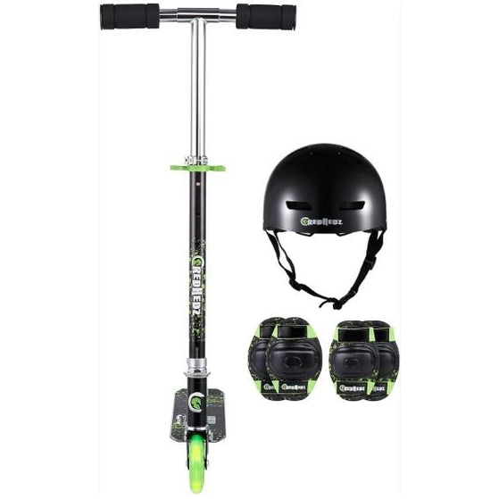 GREEN 2 WHEEL SCOOTER SET 20 X 6.9 X 34 IN