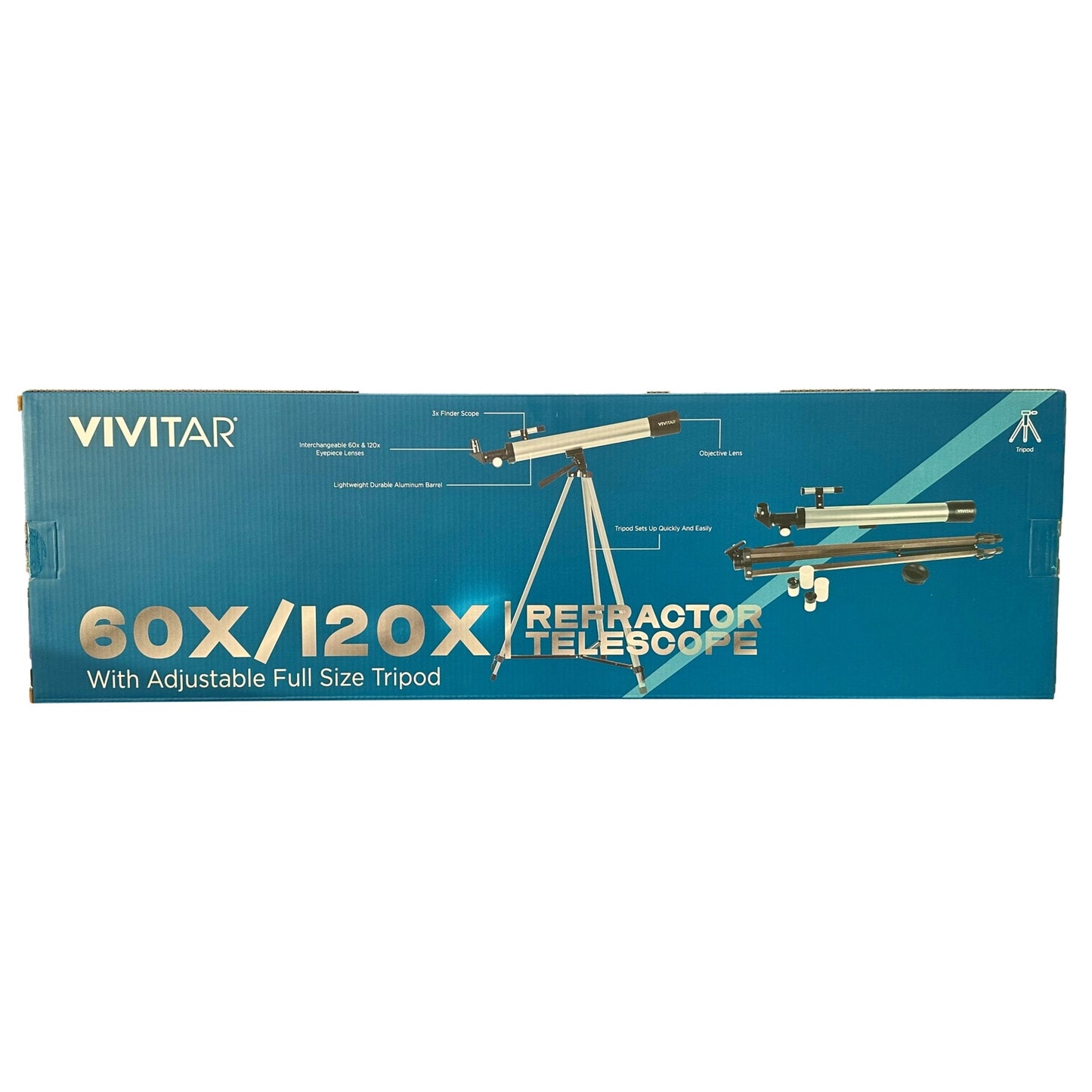 60X -120X REFRACTOR TELESCOPE AND TRIPOD