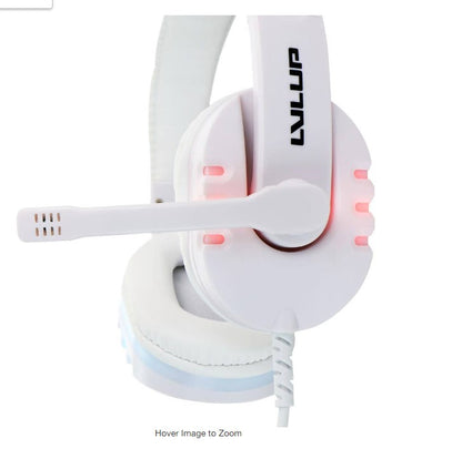 PRO GAMING CORDED HEADSET WHITE