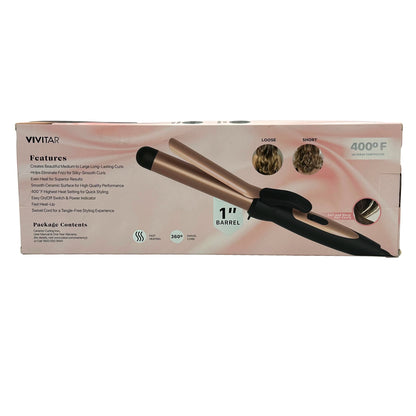 1 IN ROSE GOLD CERAMIC CURLING IRON