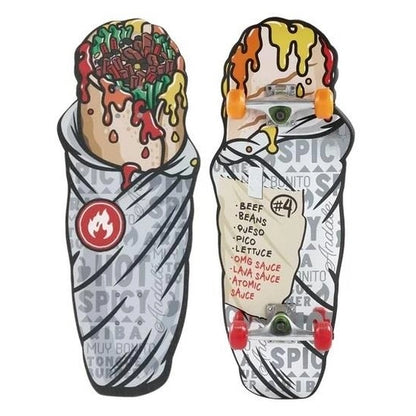 28 IN BURRITO SHAPED SKATEBOARD