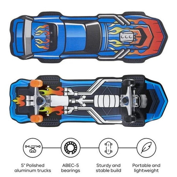 28 IN RACECAR SHAPED SKATEBOARD