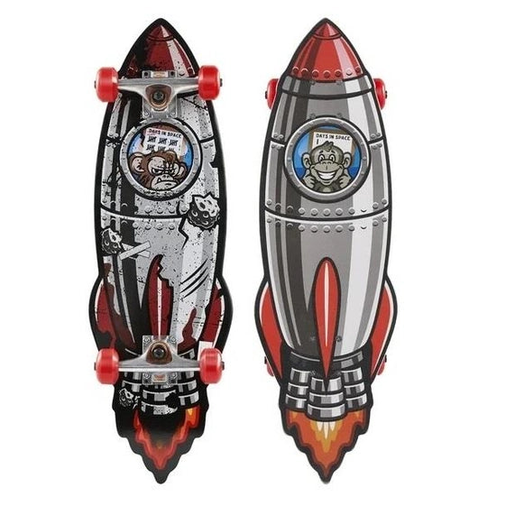 28 IN ROCKET SHAPED SKATEBOARD