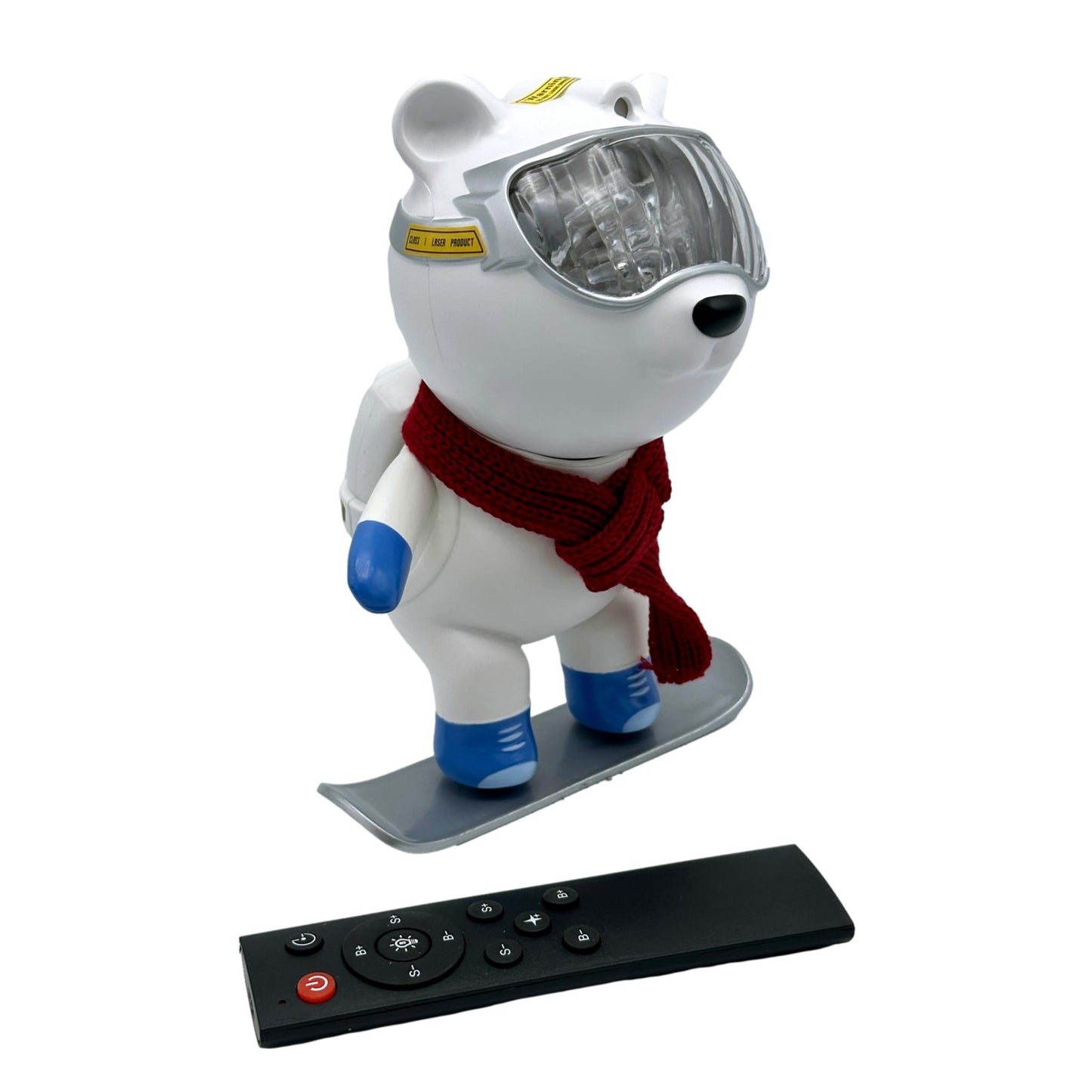 RAY BEAR AND GOLD SNOWBOARD AURORA PROJECTOR