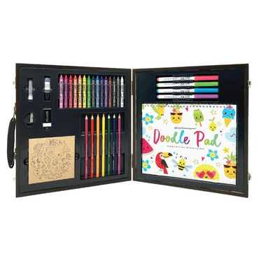33 PC COLORABLE ART CASE DOODLE + CREATE