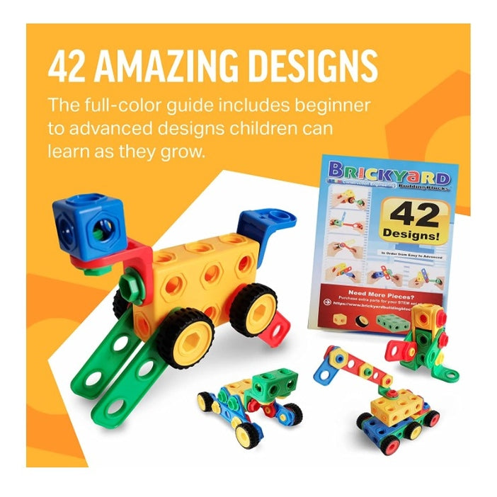 163 PC BRICKYARD BUILDING BLOCKS TUB