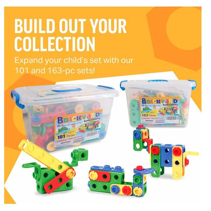 163 PC BRICKYARD BUILDING BLOCKS TUB
