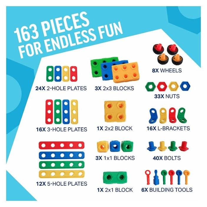 163 PC BRICKYARD BUILDING BLOCKS TUB
