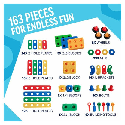 163 PC BRICKYARD BUILDING BLOCKS TUB