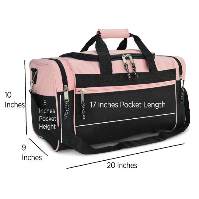 21 IN PINK DUFFEL BAG