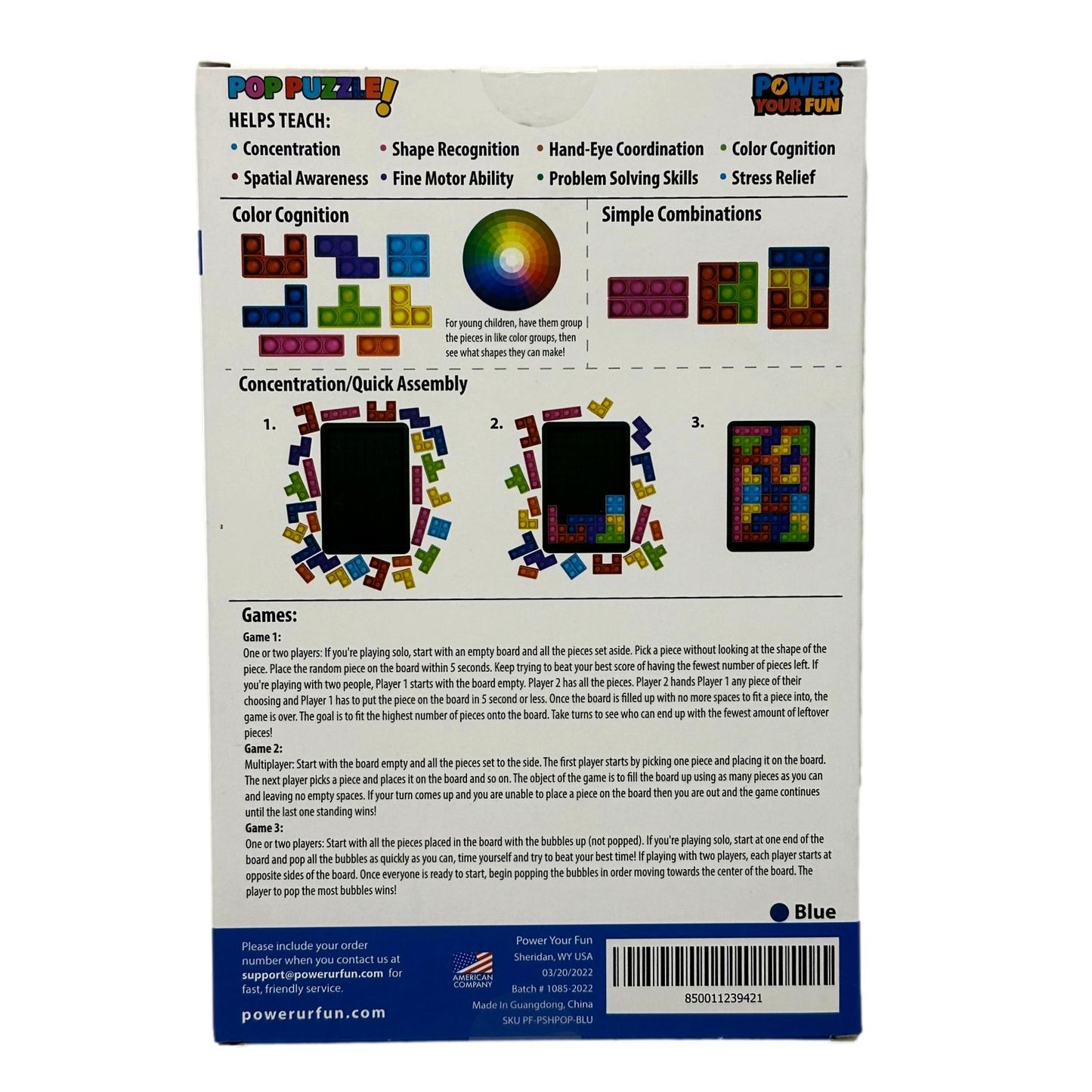 27 PC POP PUZZLE FIDGET GAME