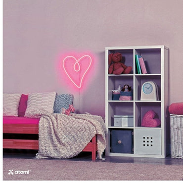 NEON HEART LED WALL LIGHT