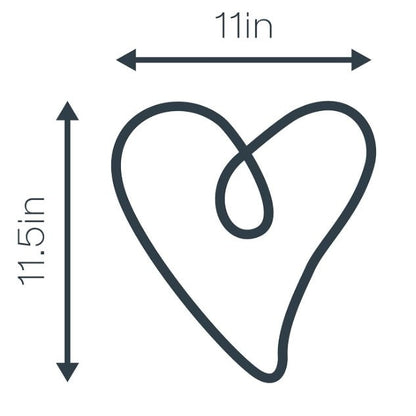 NEON HEART LED WALL LIGHT