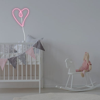 NEON HEART LED WALL LIGHT