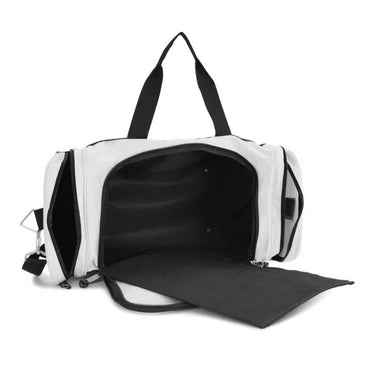 21 IN WHITE DUFFEL BAG