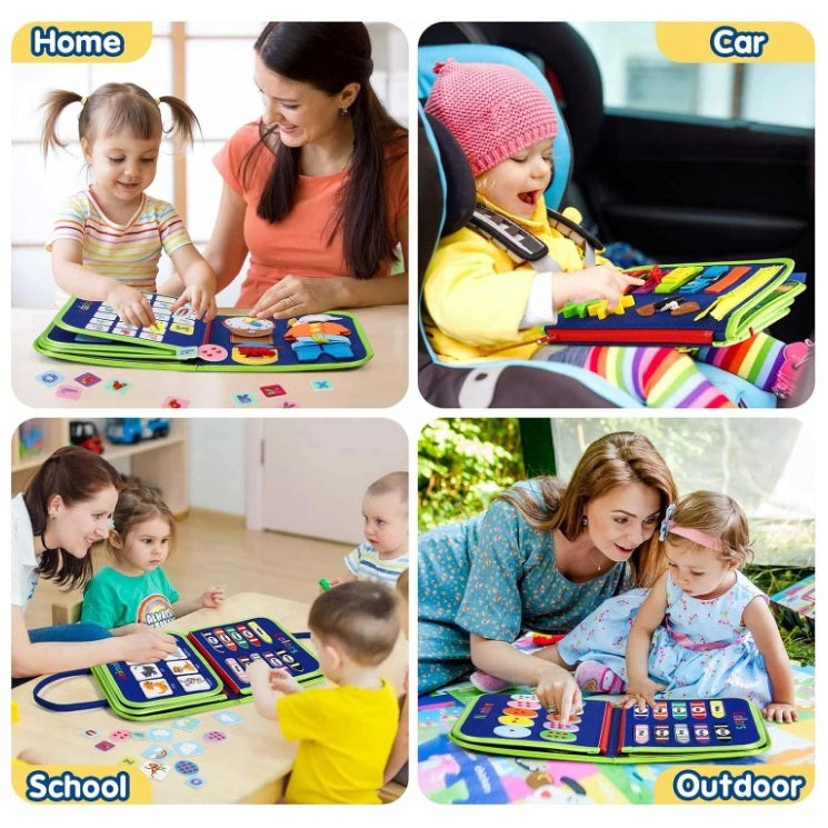 BLUE DINOSAUR BUSY BOARD