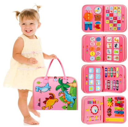 PINK DINOSAUR BUSY BOARD