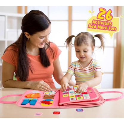 PINK DINOSAUR BUSY BOARD