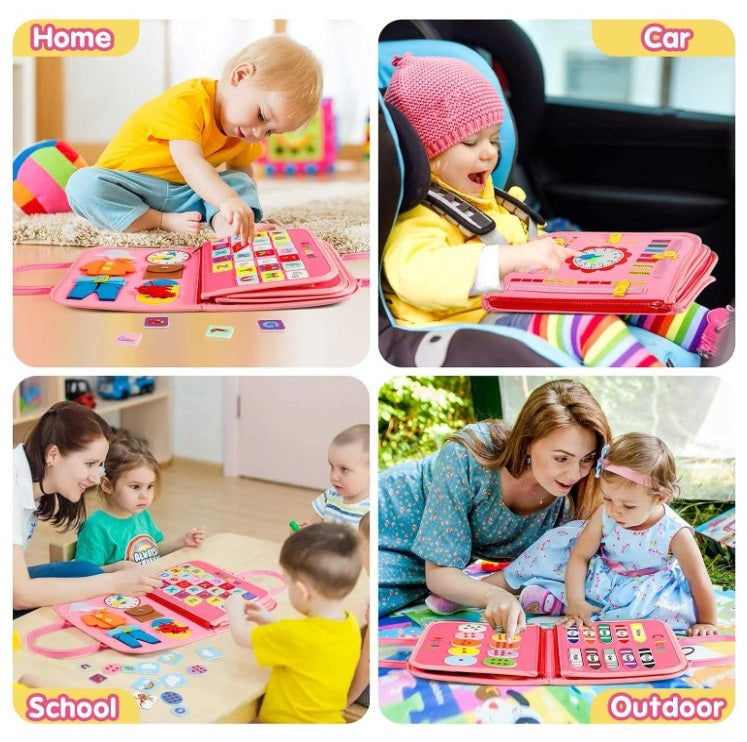 PINK DINOSAUR BUSY BOARD