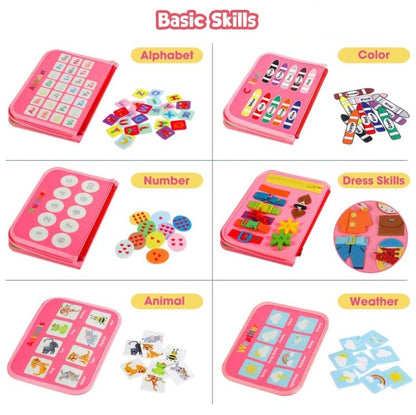 PINK DINOSAUR BUSY BOARD