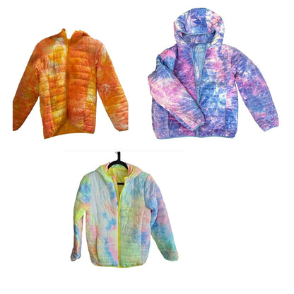 CHAQUETA JUVENIL MORADA TIE DYE TALLAS 8-18
