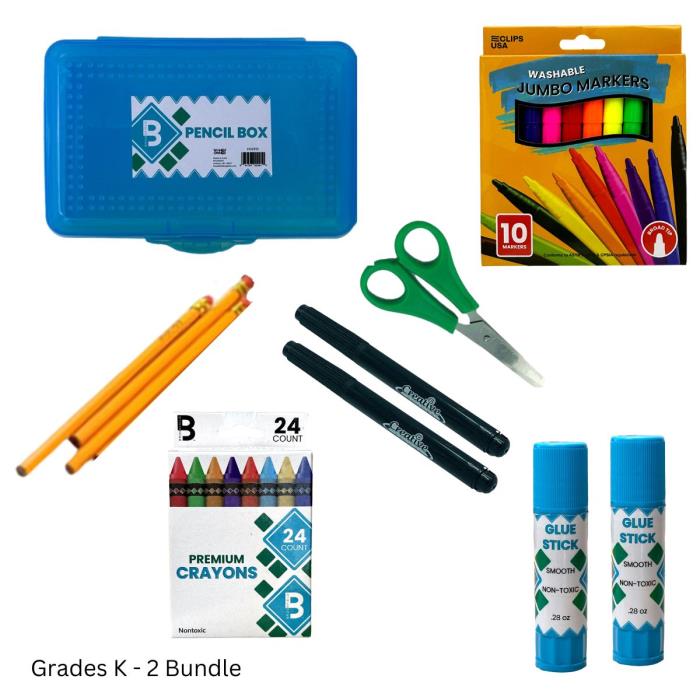 GR K-2 PENCIL BOX BUNDLES FOR 24 STUDENTS