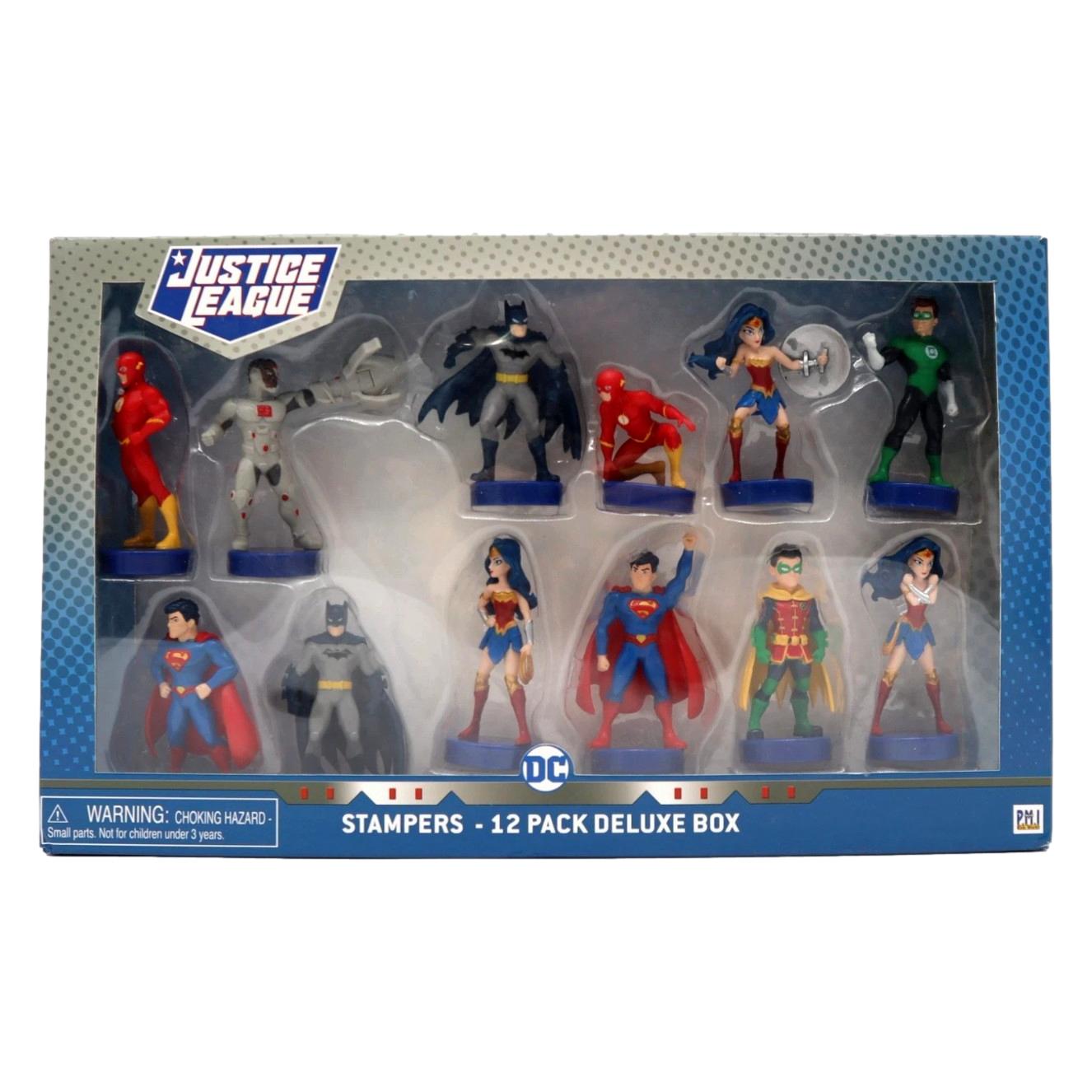 12 PC JUSTICE LEAGUE STAMPER SET