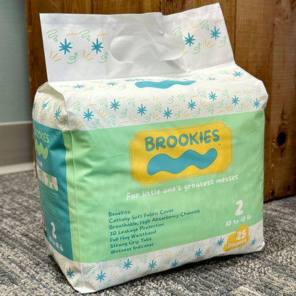25 CT SIZE 2 BABY DIAPERS FOR 10 TO 18 LBS