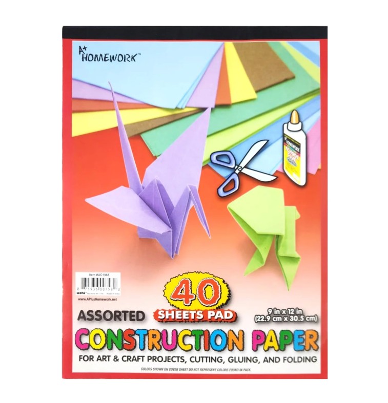 CONSTRUCTION PAPER 40 SHEET 9 X 12 IN