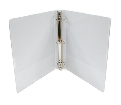 1.5 IN WHITE 3-RING BINDER CLEARVIEW FRONT/BACK