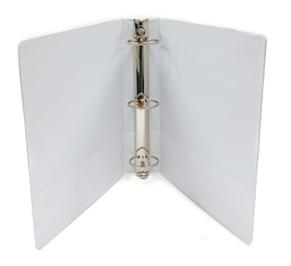 2 IN WHITE 3-RING BINDER CLEARVIEW FRONT/BACK