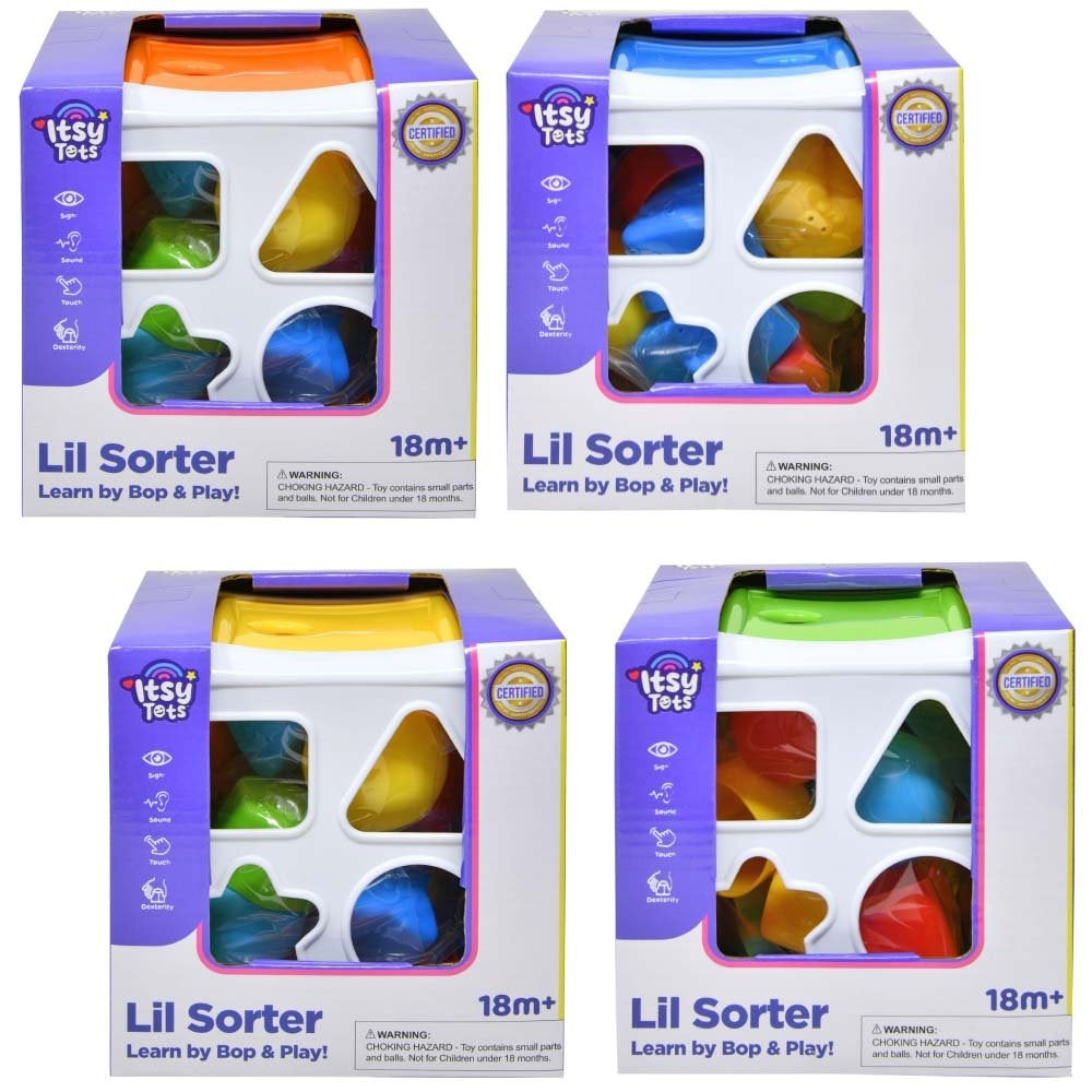 2 IN 1 SHAPE SORTER BOX ASSORTED
