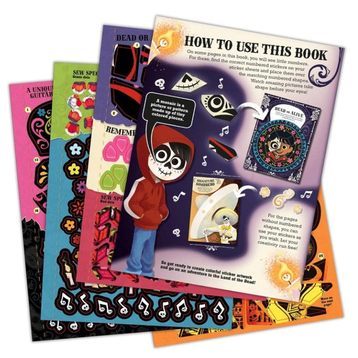 LIBRO DE PEGATINAS POR NÚMEROS DE COCO