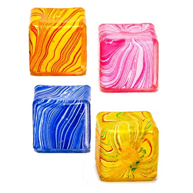 SQUISHY MARBLE CUBES ASSORTED