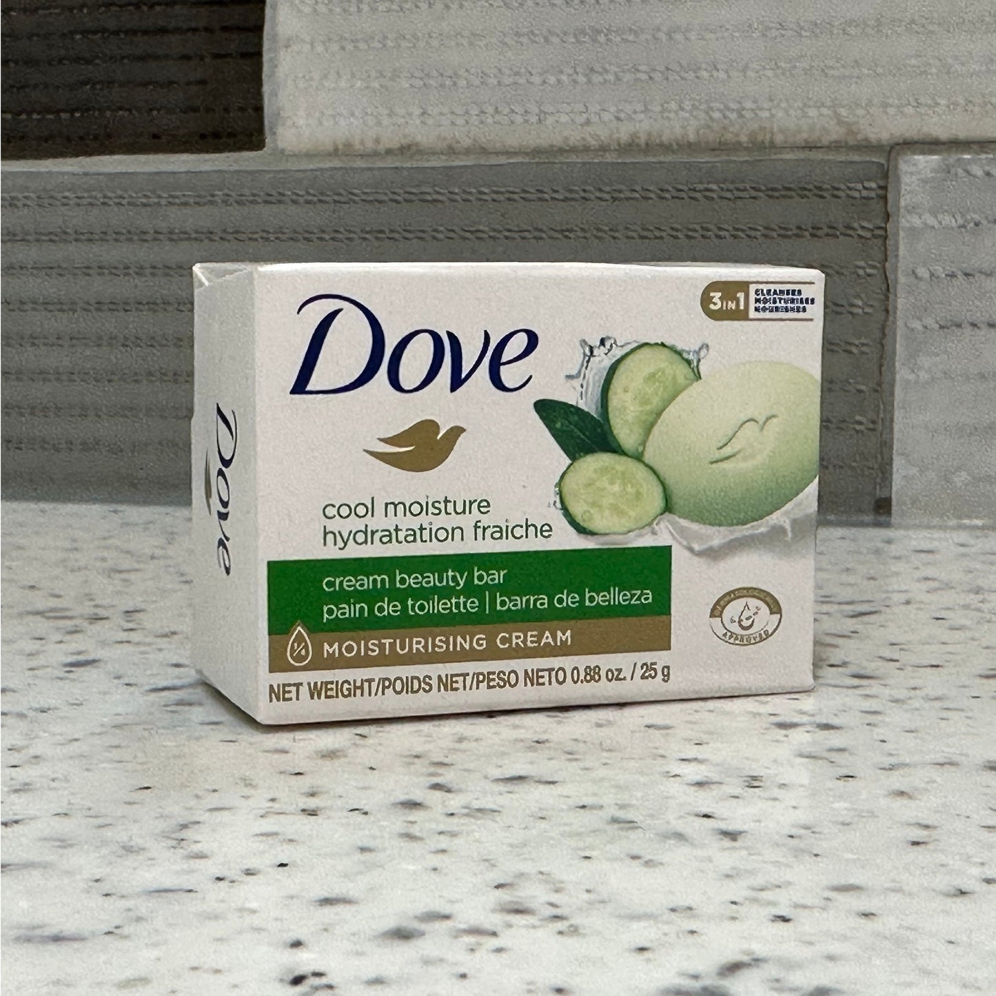 Jabón en barra de pepino DOVE de 0.88 oz