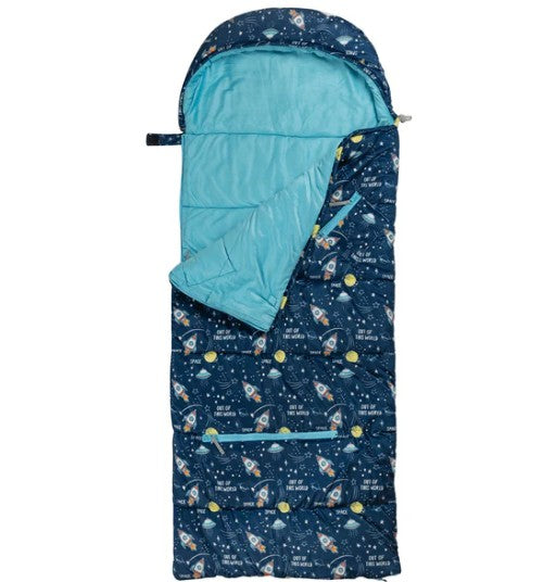 BOY'S SPACE PRINT SLEEP N PACK SLEEPING BAG