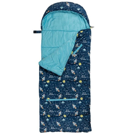BOY'S SPACE PRINT SLEEP N PACK SLEEPING BAG