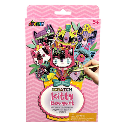 SCRATCH KITTY BOUQUET SET