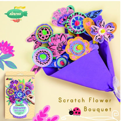 SCRATCH FLOWER BOUQUET SET