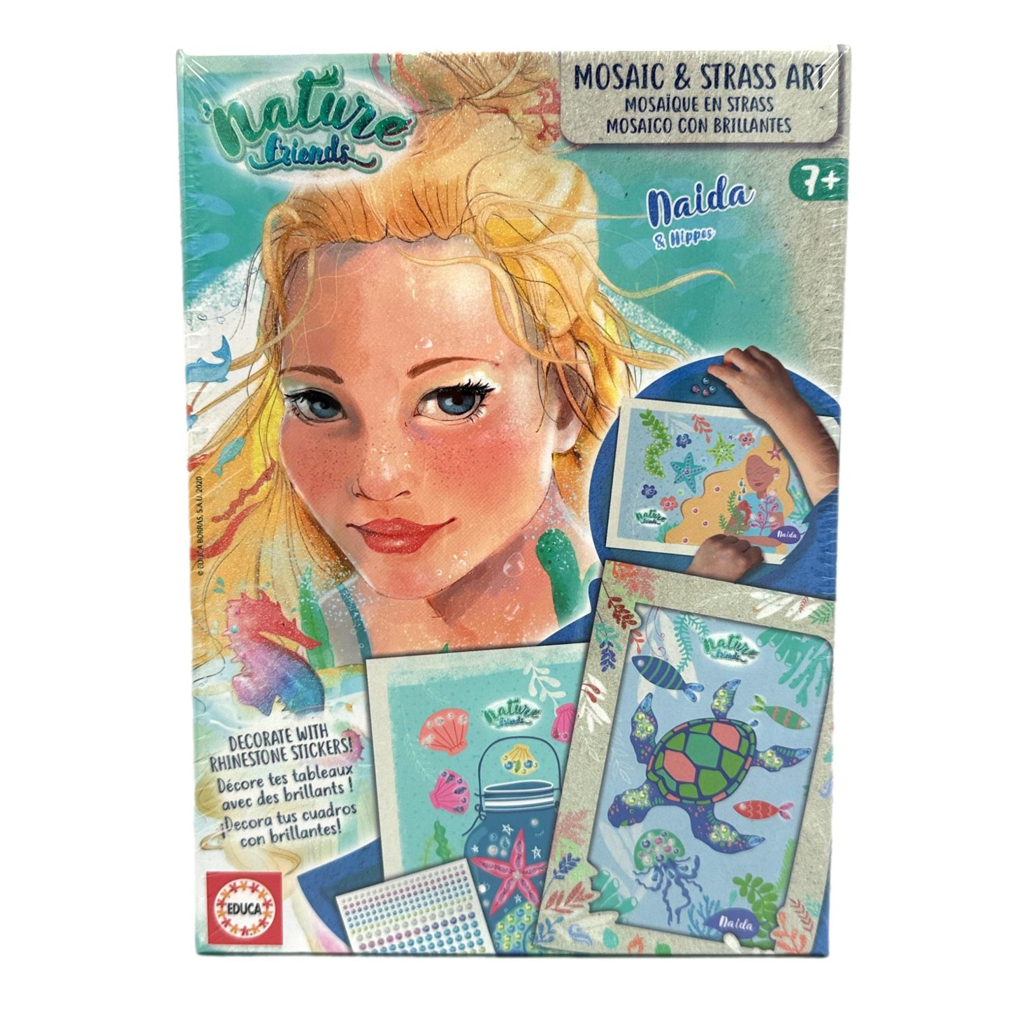 MOSAIC AND STRASS ART NAIDA AND HIPPOS SET