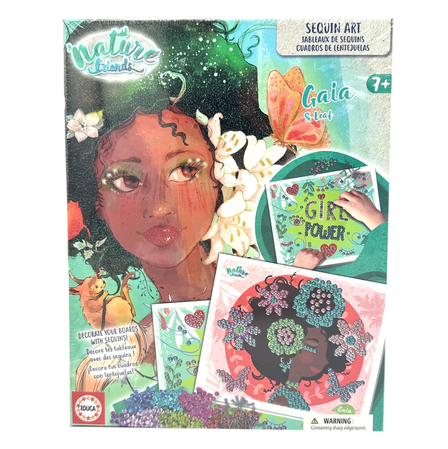 SEQUIN ART GAIA AND LEAF SET