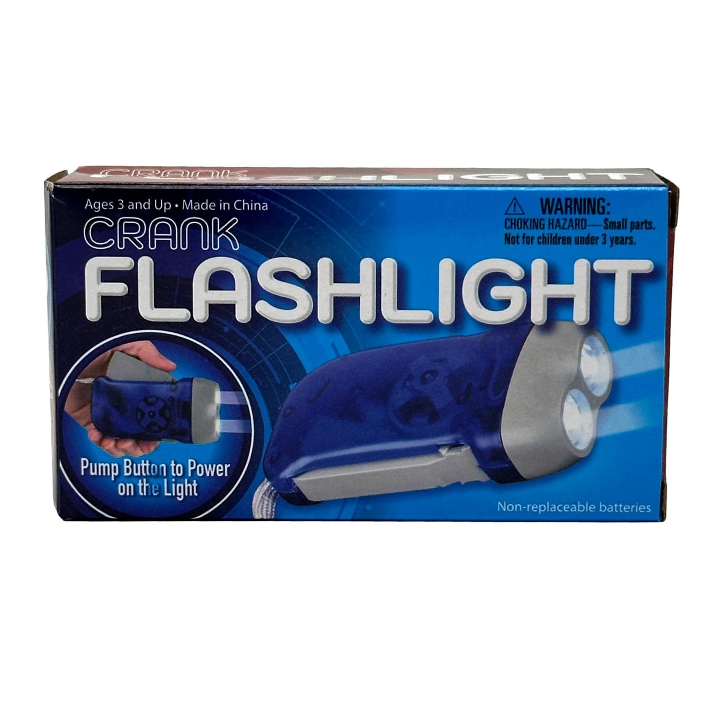 CRANK DYNAMO FLASHLIGHT ASSORTED
