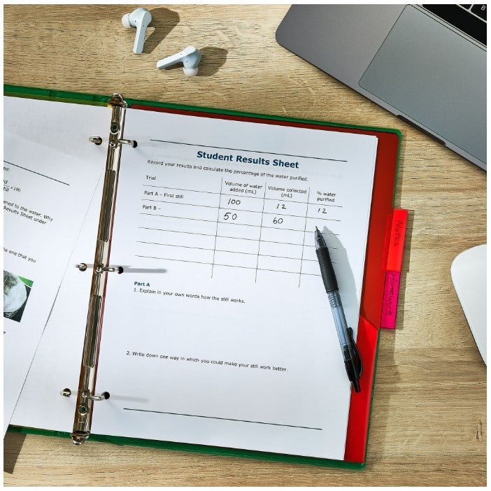1 IN GREEN 3-RING BINDER