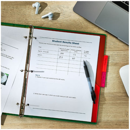 1 IN GREEN 3-RING BINDER