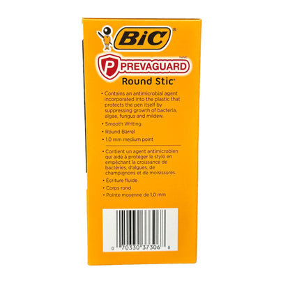 Bolígrafos BIC Prevaguard negros de 60 unidades