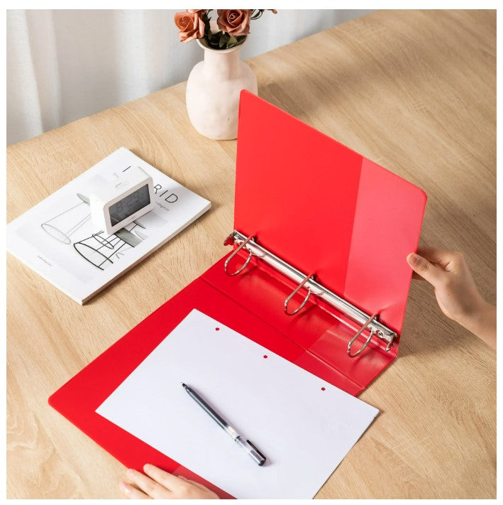 2 IN RED 3-RING BINDER
