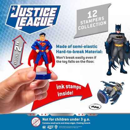 12 PC JUSTICE LEAGUE STAMPER SET
